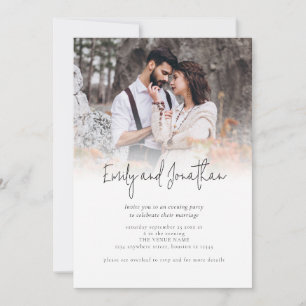 Photo Overlay Script QR Code Wedding Evening Party Invitation