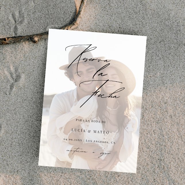 Photo Overlay Sencilla de Reserva la fecha Wedding Save The Date (Creator Uploaded)