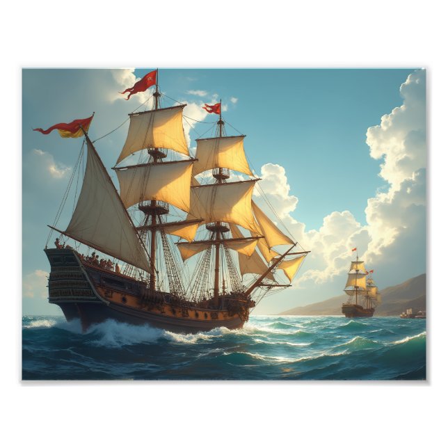 Photo Paper Photo Enlargement - Columbus Day  Print (Front)