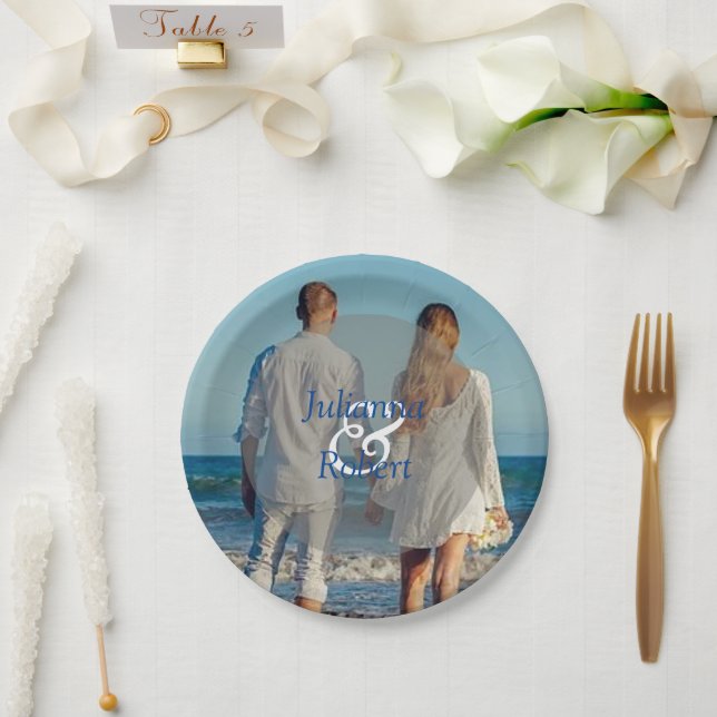 Photo   paper plates (Wedding)