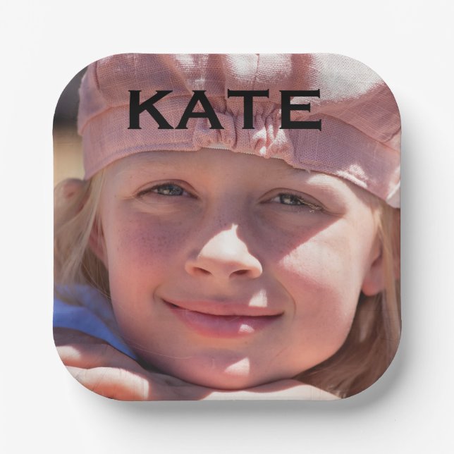 PHOTO PAPER PLATES CUSTOM  (Front)