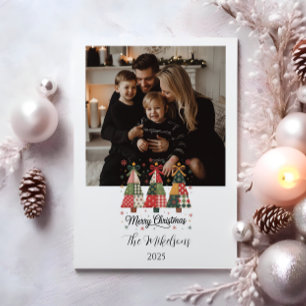 Photo Patchwork Christmas Holiday Card