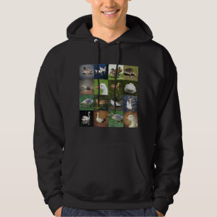 Photo Patchwork Square - Birds Hoodie