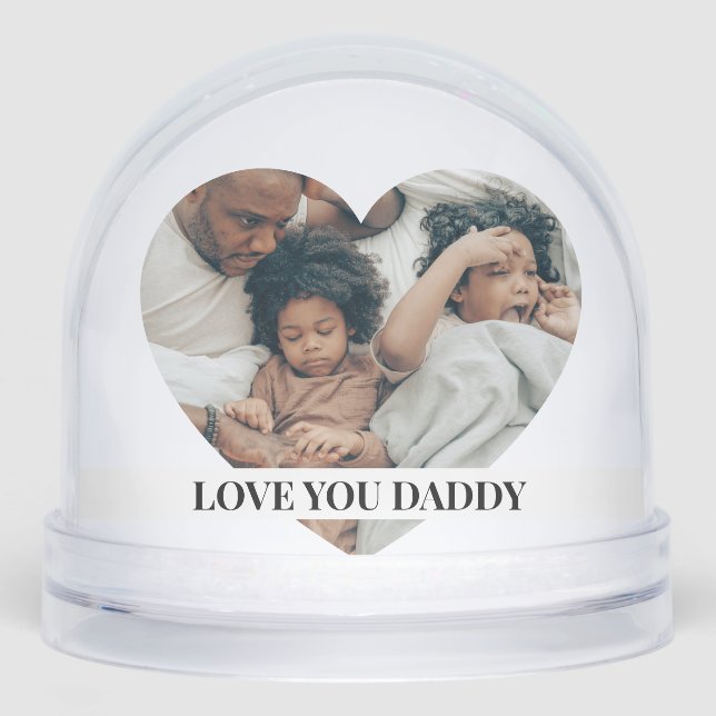 Photo Personalised 2 sided Custom Made  Snowglobe (Front)