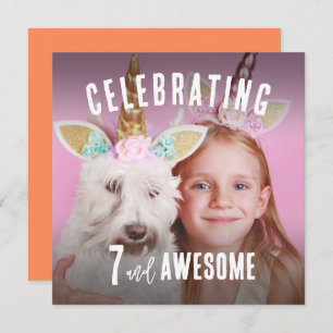 Photo Personalised Birthday Invitation