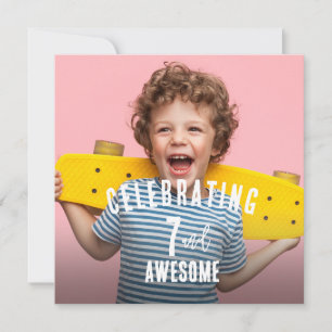 Photo Personalised Birthday Invitation