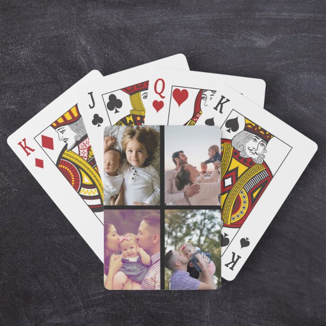 Photo Personalised Custom Collage Playing Cards (Creator Uploaded)