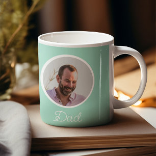 Photo personalised dad coffee mug