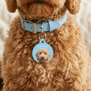 Photo Personalised Dogs Name - READ DESCRIPTION Pet Tag