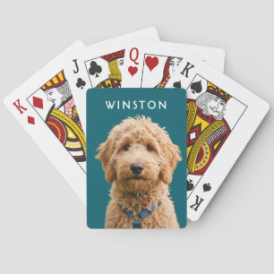 Photo Personalised Dogs Name - READ DESCRIPTION Playing Cards