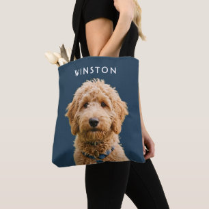 Photo Personalised Dogs Name - READ DESCRIPTION Tote Bag
