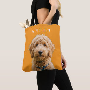 Photo Personalised Dogs Name - READ DESCRIPTION Tote Bag