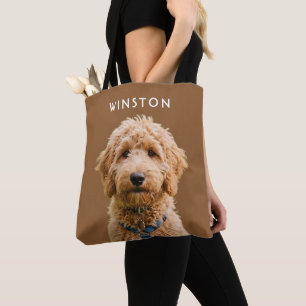 Photo Personalised Dogs Name - READ DESCRIPTION Tote Bag