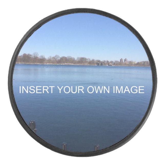 Photo Personalised Editable Hockey Puck (Front)