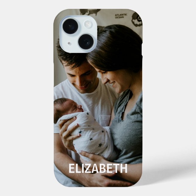 Photo Personalised Name Custom Case-Mate iPhone Ca Case (Back)