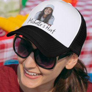 Photo Personalised Name Custom Trucker Hat