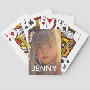 Photo personalised playing cards