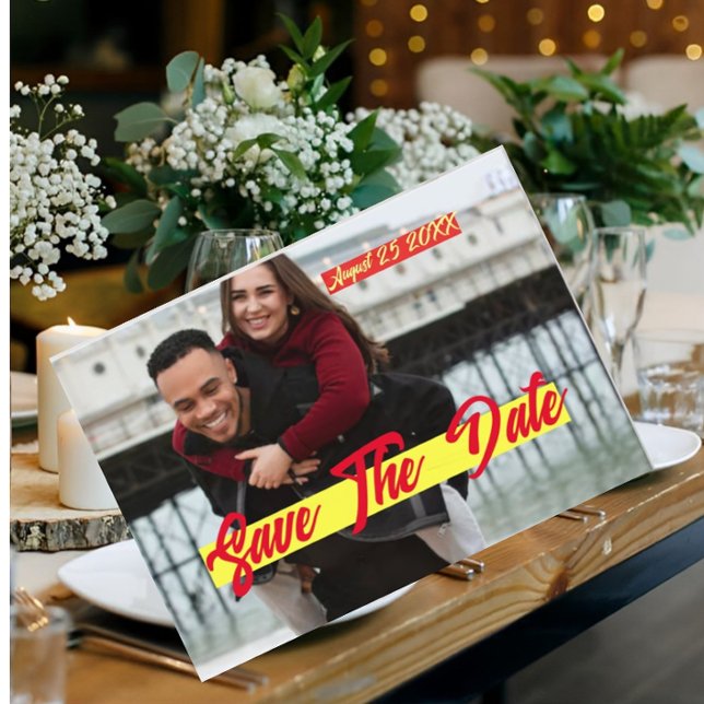 Photo Personalised Save the Date Invitation  Postcard (Creator Uploaded)