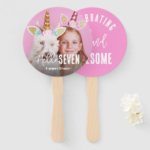 Photo Personalized Birthday Hand Fan