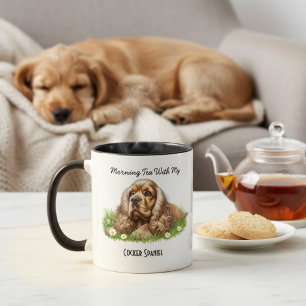 Photo Pet Cocker Spaniel Personalise Two-Tone Coffee Mug