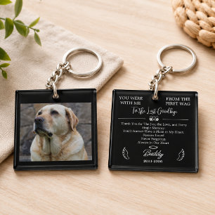 Photo Pet Memorial Keepsake sympathy Saying Key Ring