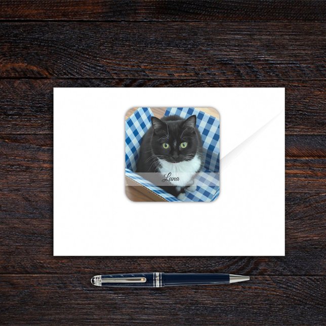 Photo Pet Sticker with Name (Creator Uploaded)