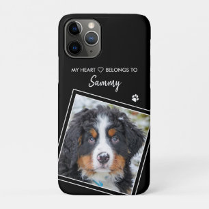 Photo Pet Stylish Quote Black Dog iPhone 11 Pro Case