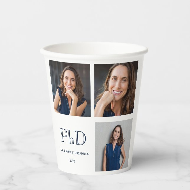 Photo PhD Graduation Paper Cups (Front)