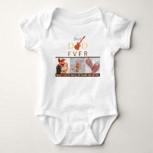 Photo Picture Best Dad Ever Cute 1st Father's Day Baby Bodysuit