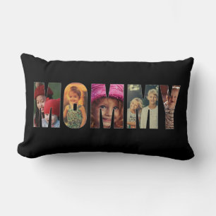 Photo Pillow MOMMY Add Images, Message on back,   