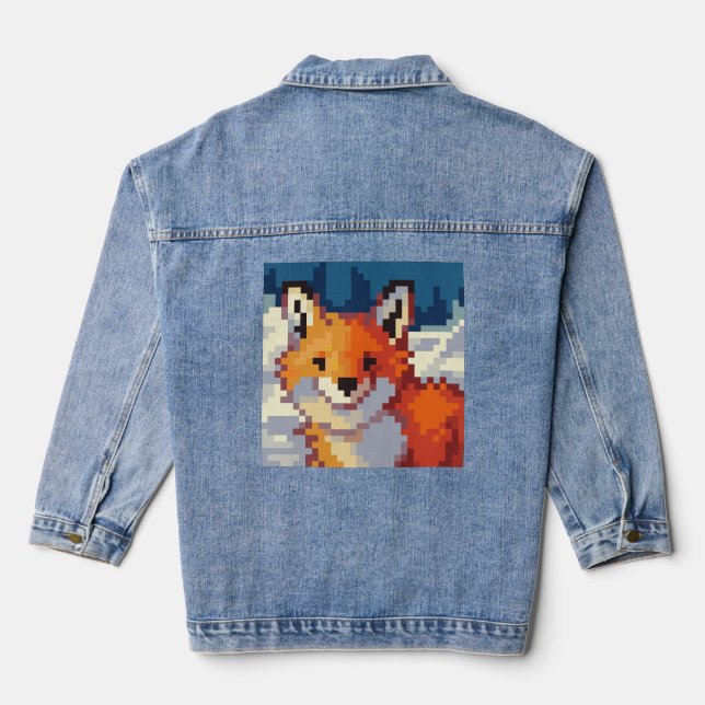 Photo Pixel Arts Denim Jacket (Back)