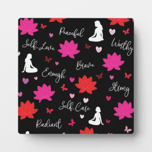Photo Plaque Floral Motivational Artwork