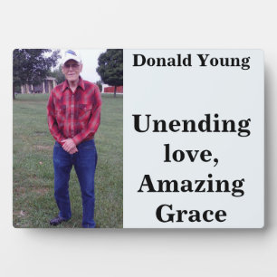 Photo Plaque, Memorial Custom Plaque