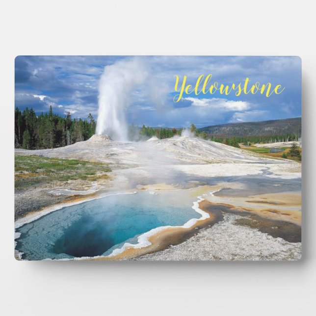 Photo Plaque-Yellowstone Geyser Plaque (Front)