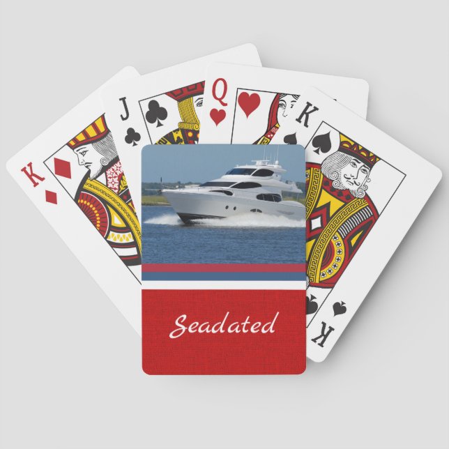Photo playing Cards personalised with your Boat's (Back)