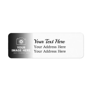 Photo Plus Custom Message Return Address Label