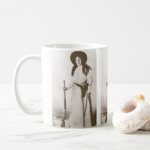 Photo Portrait of a Cowgirl Holding a Rifle, c1910 Coffee Mug
