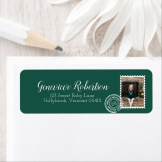 Photo Postage Stamp Special Delivery Name Address Return Address Label