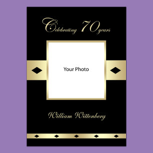 Photo Poster for 70th Birthday