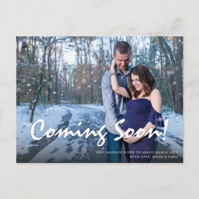 Photo Pregnancy Announcement Card (Front)