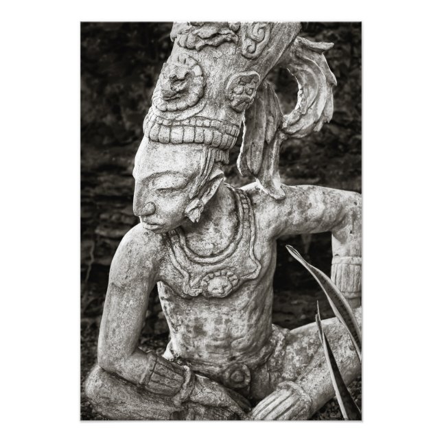 Photo Print - Ancient Mayan Figure - Mexico (Front)