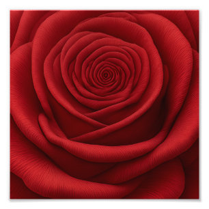 Photo Print - Red Rose Flower