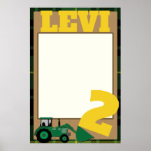 PHOTO PROP FRAME - TRACTOR THEME