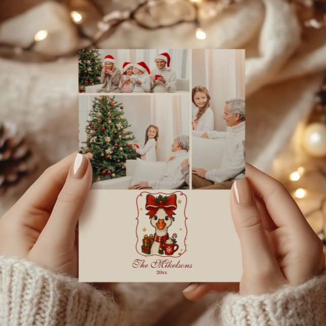 Photo PSilly Goose Christmas Holiday Card (Creator Uploaded)