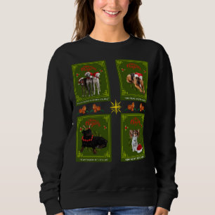 Photo Pups Cranky Canines Adorable Grumpy Greyhoun Sweatshirt