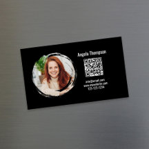 Photo QR Code Black Magnetic