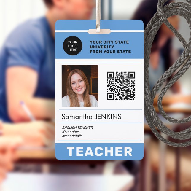 Photo QR CODE logo employee ID Badge (Creator Uploaded)