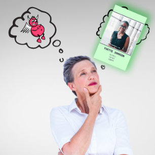 Photo Qr Code Logo Professional Mint Green Business Card