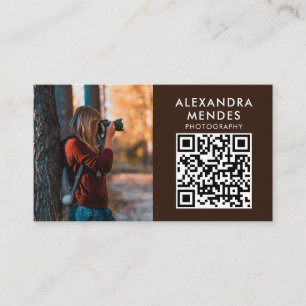 Photo QR Code, Photographer Photography Business Card