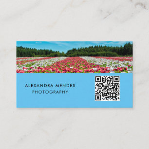 Photo QR Code, Photographer Photography Business Card